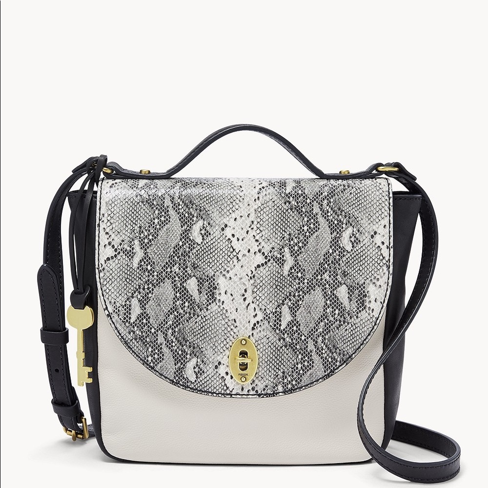 Fossil Vintage Classic Crossbody Black Leather